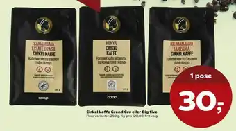 Kvickly Cirkel kaffe Grand Cru eller Big five tilbud