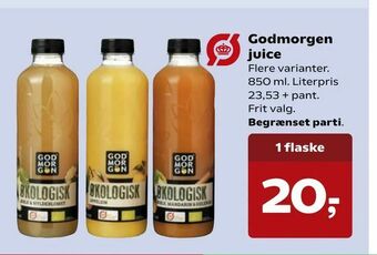 Kvickly Godmorgen juice tilbud