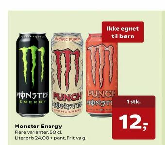 Kvickly Monster Energy tilbud