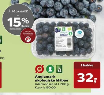 Kvickly Änglamark økologiske blåbær tilbud