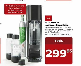 Kvickly AGA Fusion sodavandsmaskine tilbud