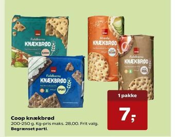 Kvickly Coop knækbrød tilbud