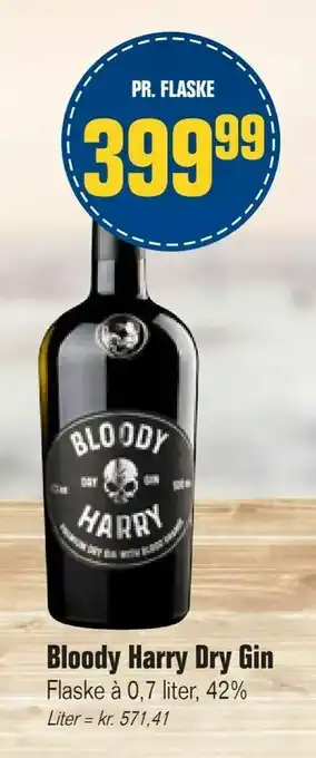 Otto Duborg Bloody Harry Dry Gin tilbud