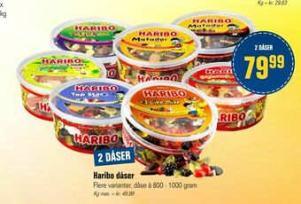 Otto Duborg Haribo dåser tilbud