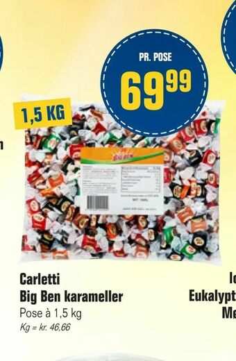 Otto Duborg Carletti Big Ben karameller tilbud