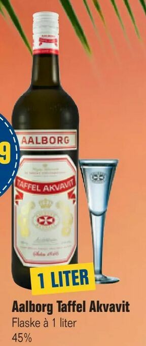 Otto Duborg Aalborg Taffel Akvavit tilbud