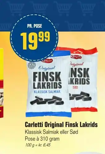 Otto Duborg Carletti Original Finsk Lakrids tilbud