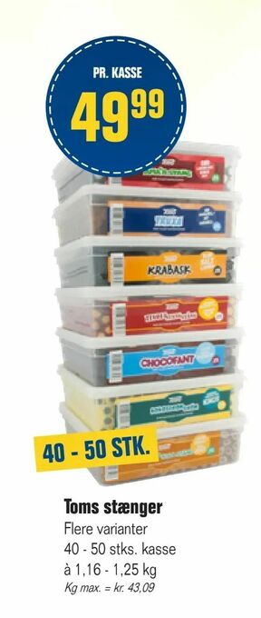 Otto Duborg Toms stænger tilbud