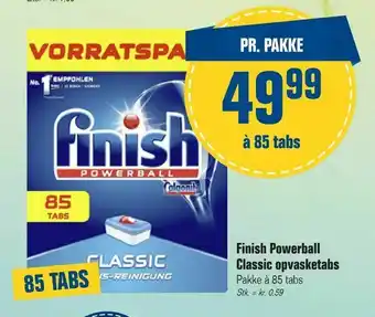 Otto Duborg Finish Powerball Classic opvasketabs tilbud