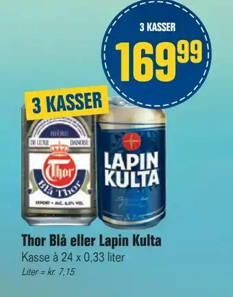 Otto Duborg Thor Blå eller Lapin Kulta tilbud