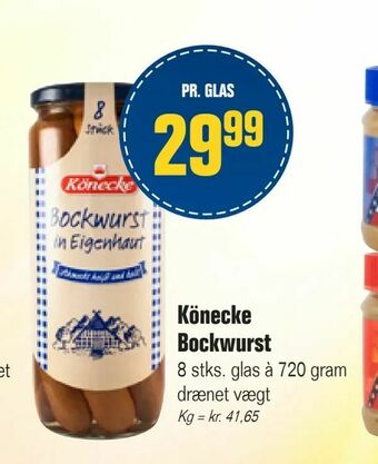 Otto Duborg Könecke Bockwurst tilbud