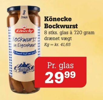 Poetzsch Padborg Könecke Bockwurst tilbud