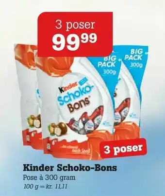 Poetzsch Padborg Kinder Schoko-Bons tilbud