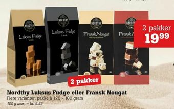 Nordthy Luksus Fudge eller Fransk Nougat