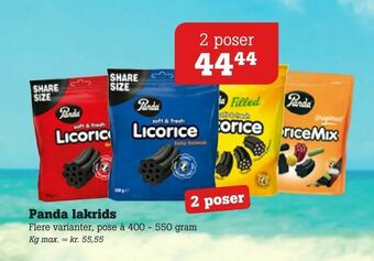 Panda lakrids