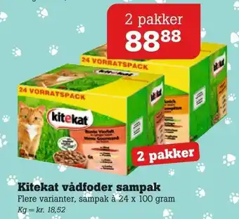 Poetzsch Padborg Kitekat vådfoder sampak tilbud