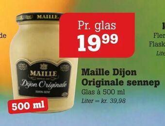 Poetzsch Padborg Maille Dijon Originale sennep tilbud