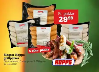 Poetzsch Padborg Slagter Hoppe grillpølser tilbud