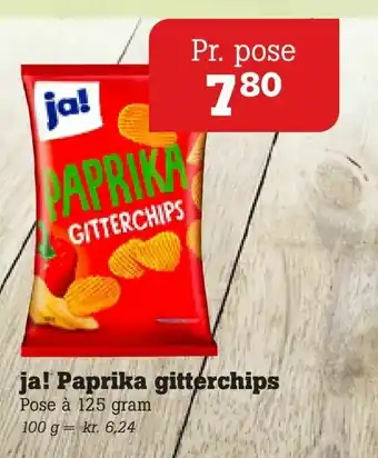 Poetzsch Padborg ja! Paprika gitterchips tilbud