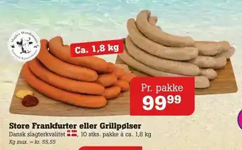 Poetzsch Padborg Store Frankfurter eller Grillpølser tilbud