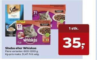 SuperBrugsen Sheba eller Whiskas tilbud