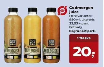 SuperBrugsen Godmorgen juice tilbud