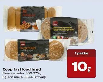 SuperBrugsen Coop fastfood brød tilbud