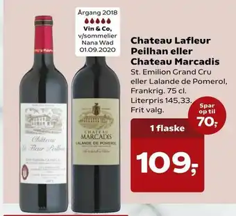 SuperBrugsen Chateau Lafleur Peilhan eller Chateau Marcadis tilbud