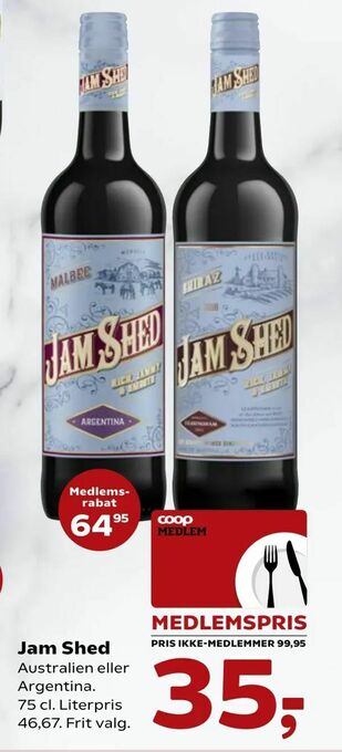 SuperBrugsen Jam Shed tilbud