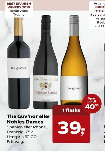 SuperBrugsen The Guv'nor eller Nobles Dames tilbud