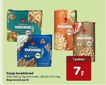 SuperBrugsen Coop knækbrød tilbud