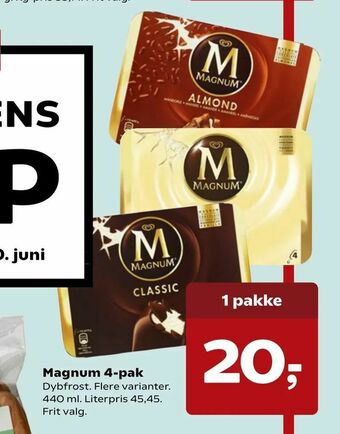 SuperBrugsen Magnum 4-pak tilbud