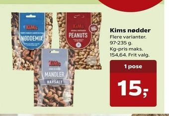 SuperBrugsen Kims nødder tilbud