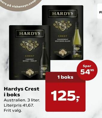 SuperBrugsen Hardys Crest i boks tilbud