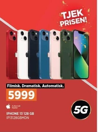 Power Iphone 13 128gb tilbud