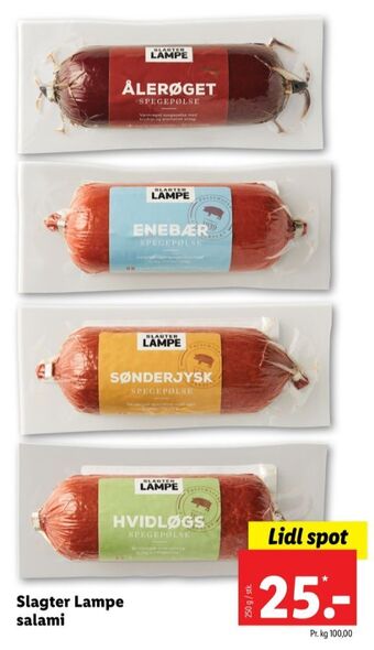 Slagter lampe spegepølse ålerøget