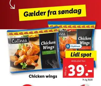 Lidl Culinea kyllingevinger tilbud