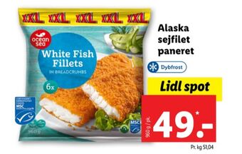 Lidl Ocean sea fiskefileter tilbud