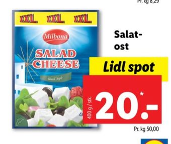 Lidl Milbona salatost tilbud