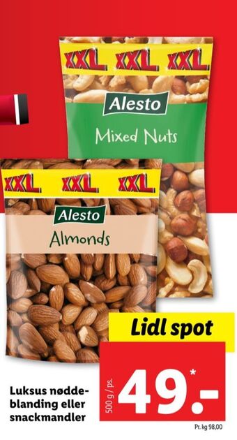 Lidl Alesto nødder tilbud