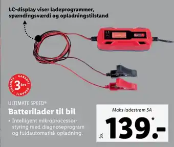 Lidl Ultimate speed batterilader tilbud