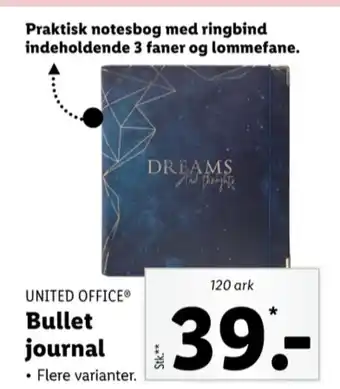 Lidl United office skriveartikler tilbud
