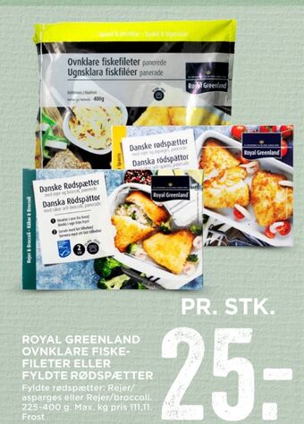 MENY Royal greenland fiskefileter tilbud