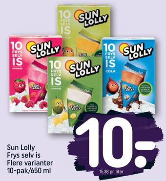 REMA 1000 Sun lolly is frys selv tilbud