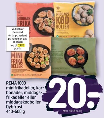 REMA 1000 Rema 1000 frikadeller tilbud