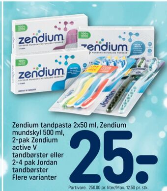 REMA 1000 Zendium tandpasta tilbud