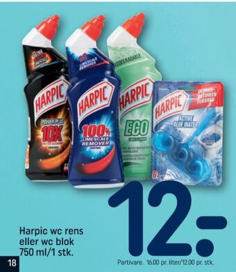 REMA 1000 Harpic wc-rens tilbud