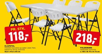 jem & fix Ukendt klapstol tilbud