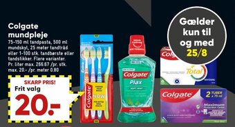 Bilka COLGATE mundpleje tilbud