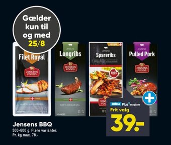 Bilka Jensens BBQ tilbud